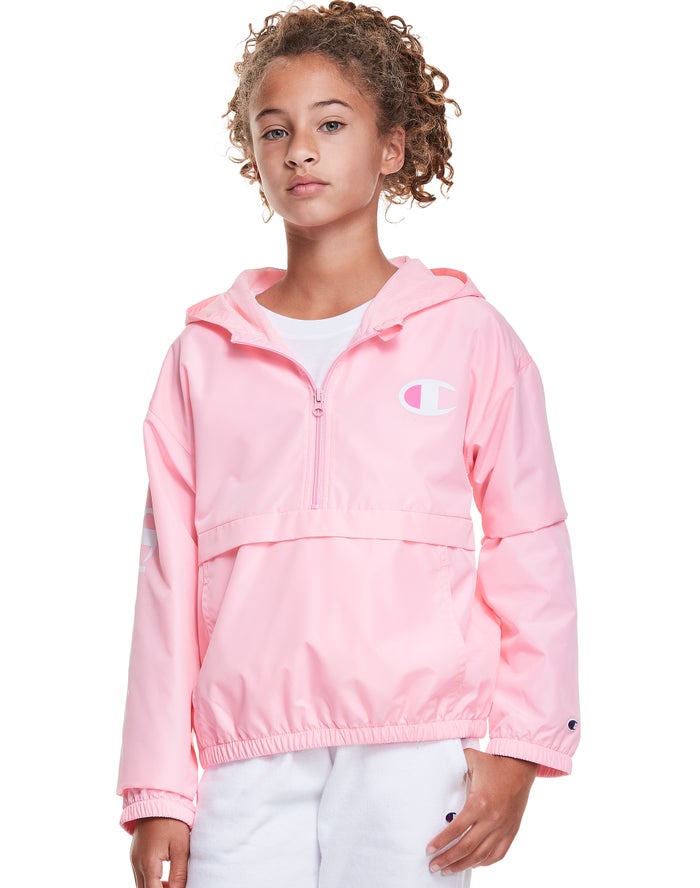 Champion Windbreaker C Logo - Tytön Pinkki Takki - Suomi 1093874-UW